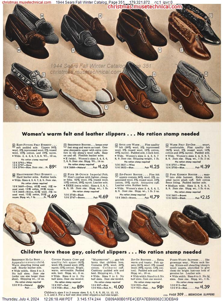 1944 Sears Fall Winter Catalog, Page 351