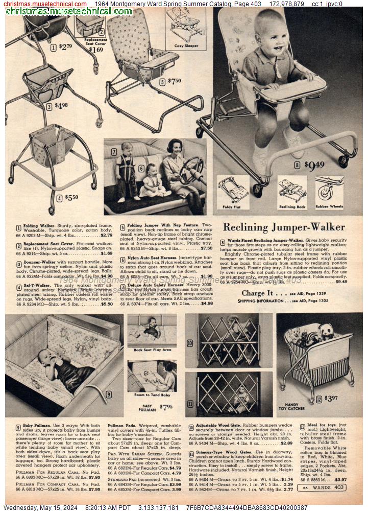 1964 Montgomery Ward Spring Summer Catalog, Page 403
