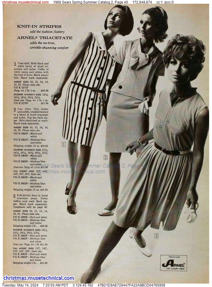 1968 Sears Spring Summer Catalog 2, Page 40