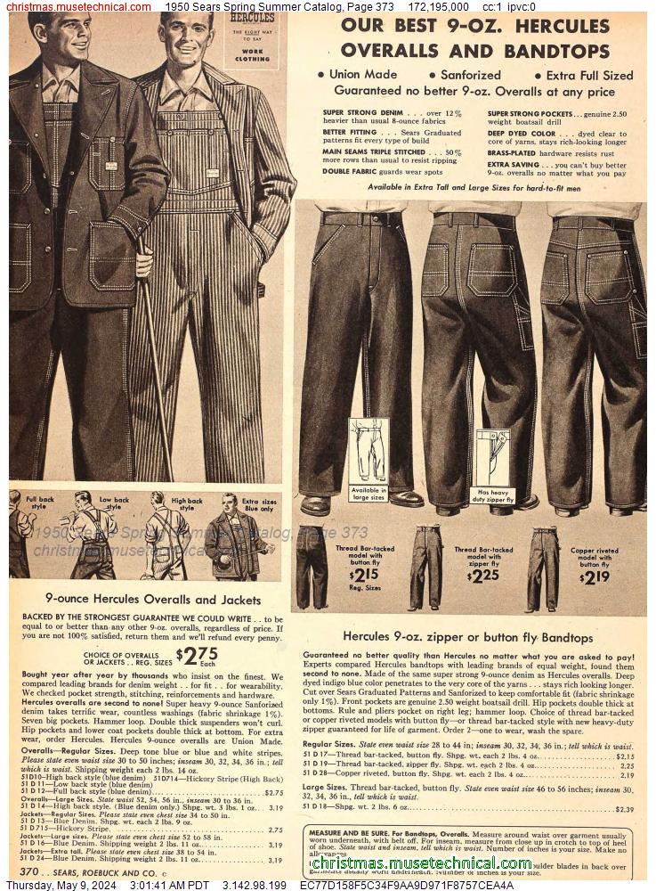 1950 Sears Spring Summer Catalog, Page 373
