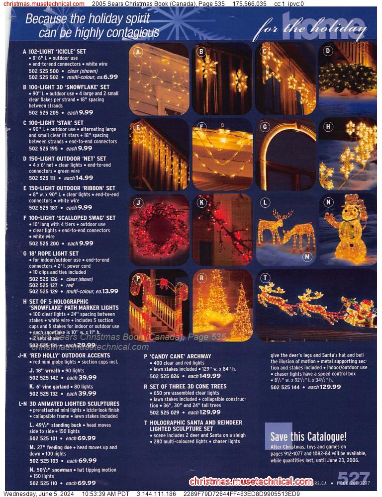 2005 Sears Christmas Book (Canada), Page 535