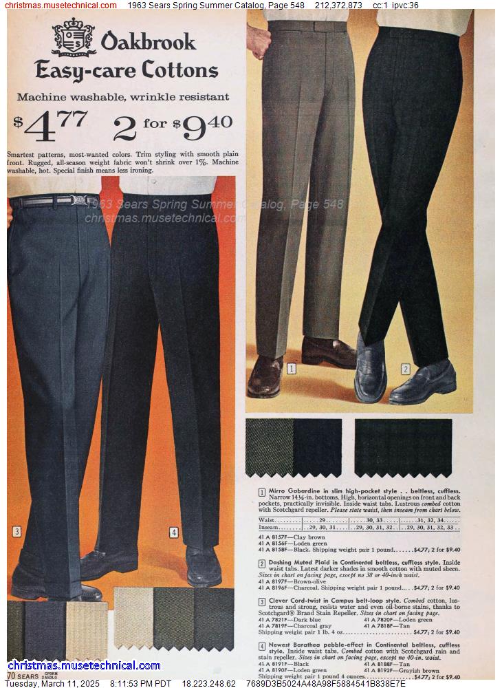 1963 Sears Spring Summer Catalog, Page 548