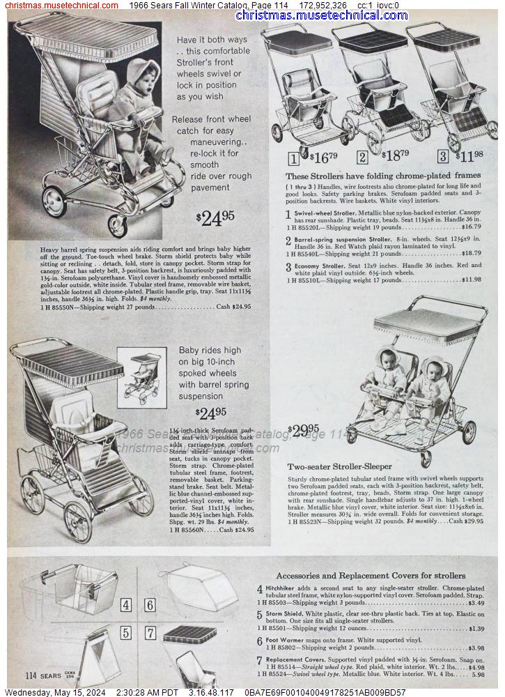 1966 Sears Fall Winter Catalog, Page 114