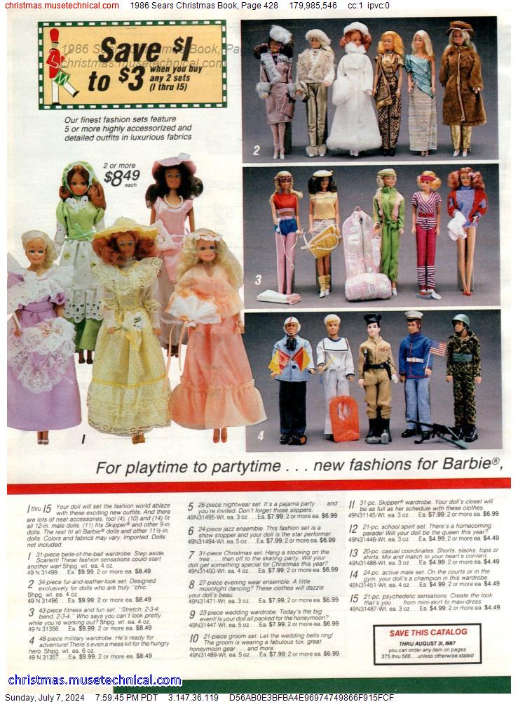 1986 Sears Christmas Book, Page 428