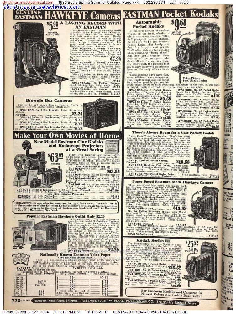 1930 Sears Spring Summer Catalog, Page 774