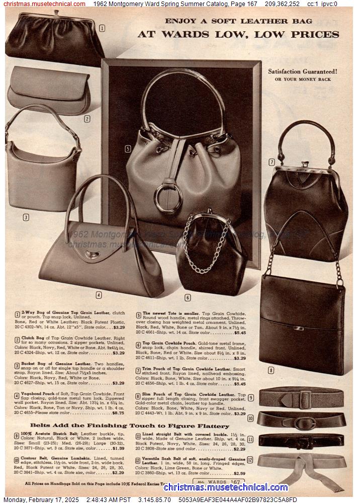 1962 Montgomery Ward Spring Summer Catalog, Page 167