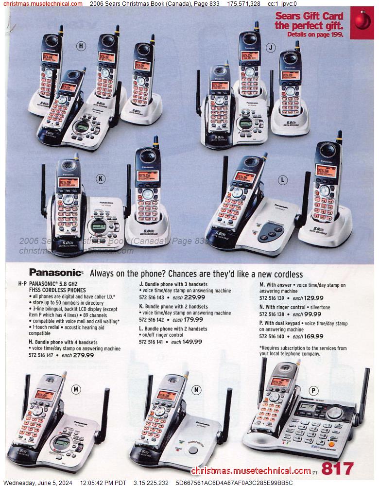 2006 Sears Christmas Book (Canada), Page 833