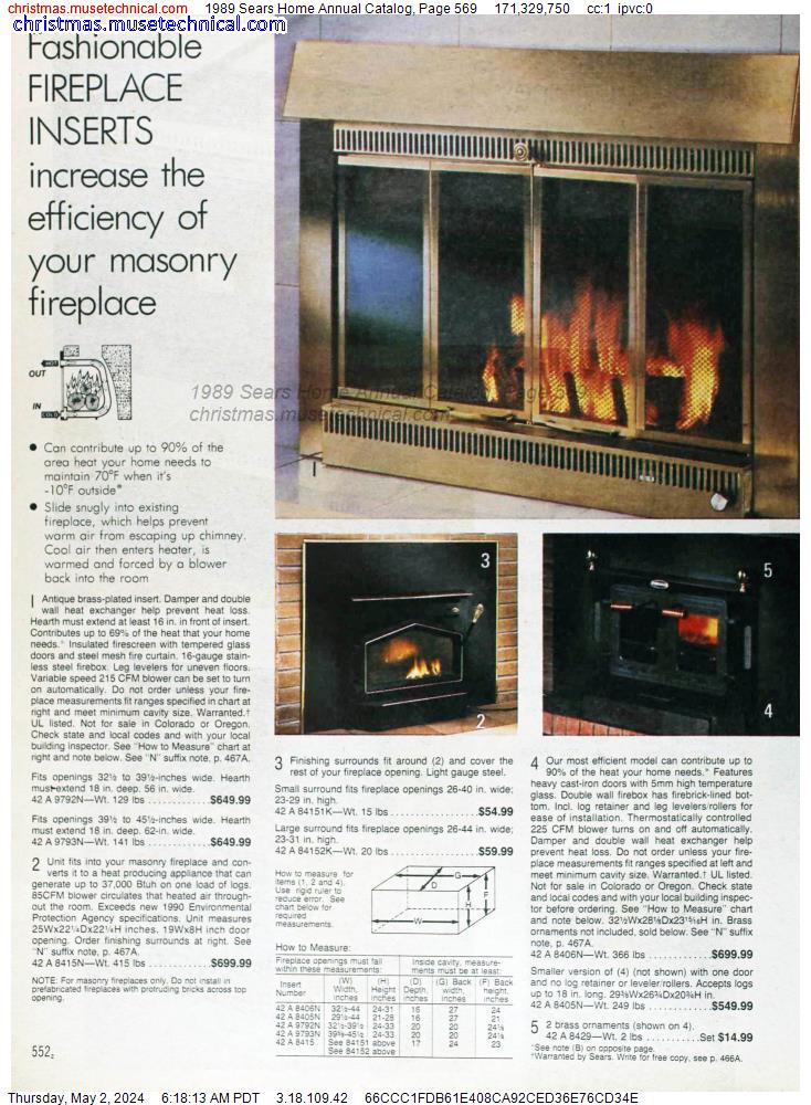 1989 Sears Home Annual Catalog, Page 569