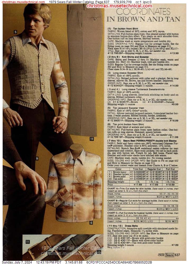 1979 Sears Fall Winter Catalog, Page 637