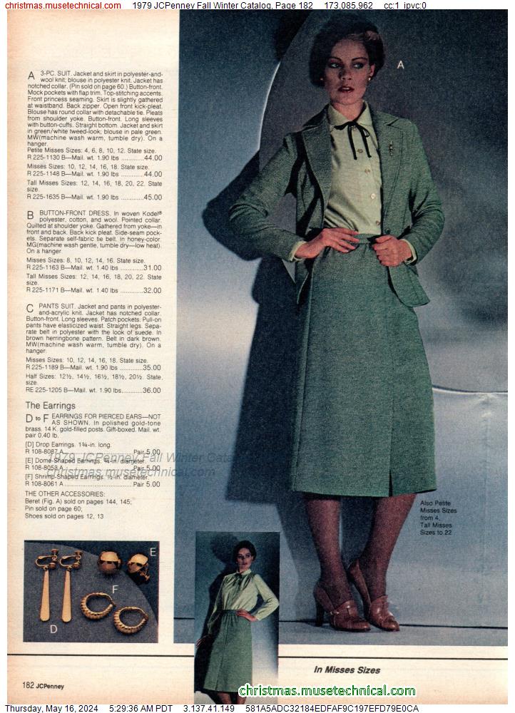 1979 JCPenney Fall Winter Catalog, Page 182