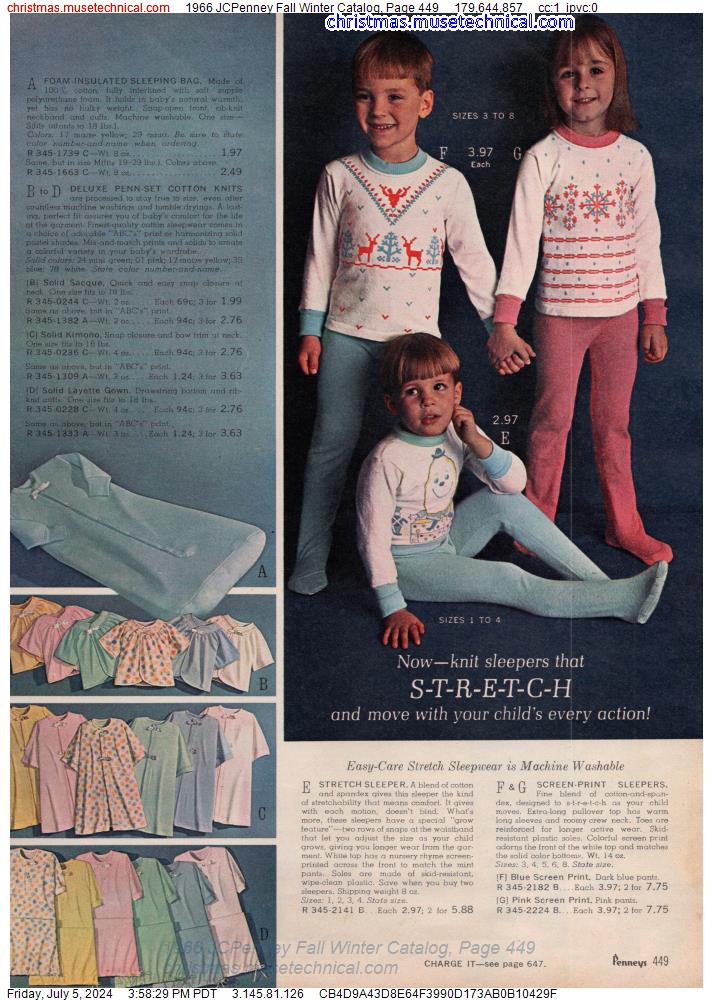 1966 JCPenney Fall Winter Catalog, Page 449