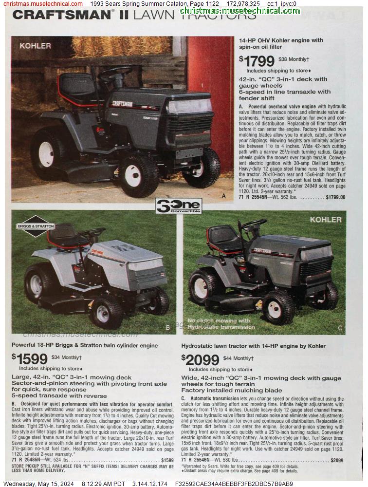 1993 Sears Spring Summer Catalog, Page 1122