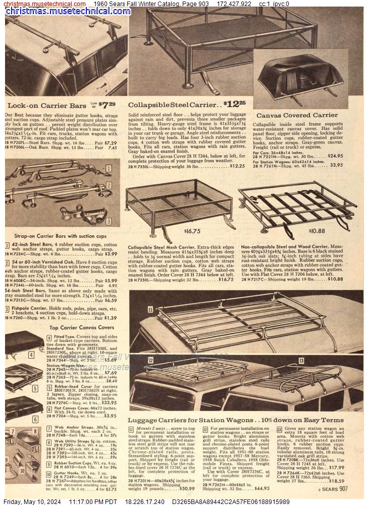 1960 Sears Fall Winter Catalog, Page 903