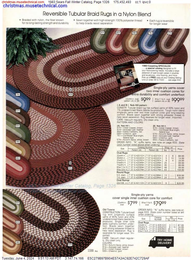 1983 Sears Fall Winter Catalog, Page 1326