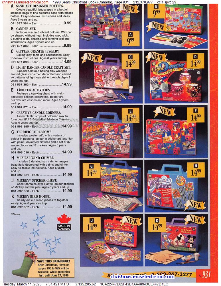 1998 Sears Christmas Book (Canada), Page 931