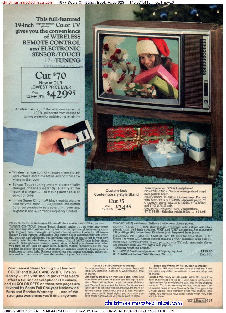 1977 Sears Christmas Book, Page 623