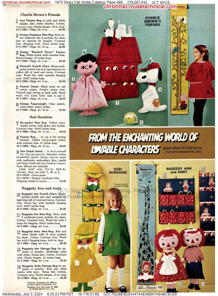 1970 Sears Fall Winter Catalog, Page 499