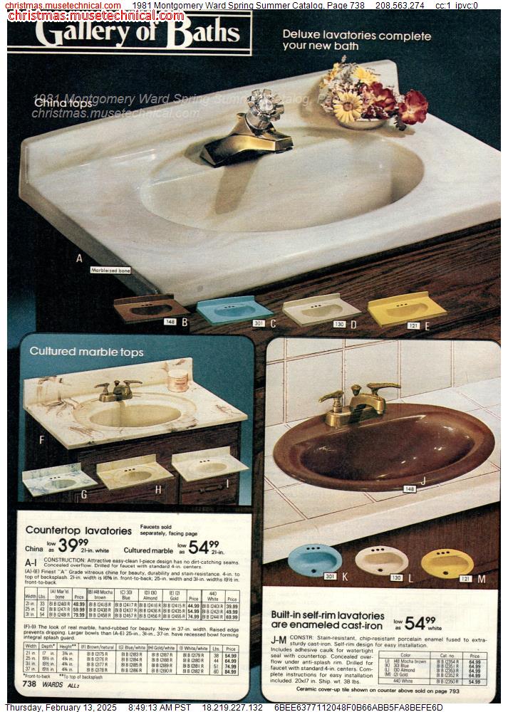 1981 Montgomery Ward Spring Summer Catalog, Page 738