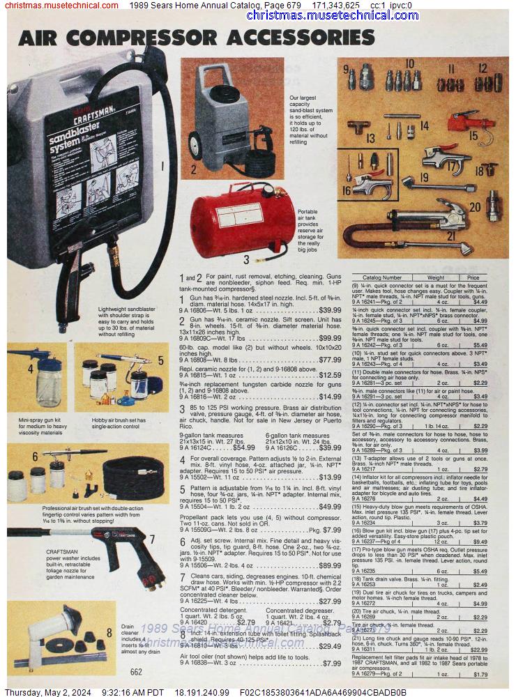 1989 Sears Home Annual Catalog, Page 679