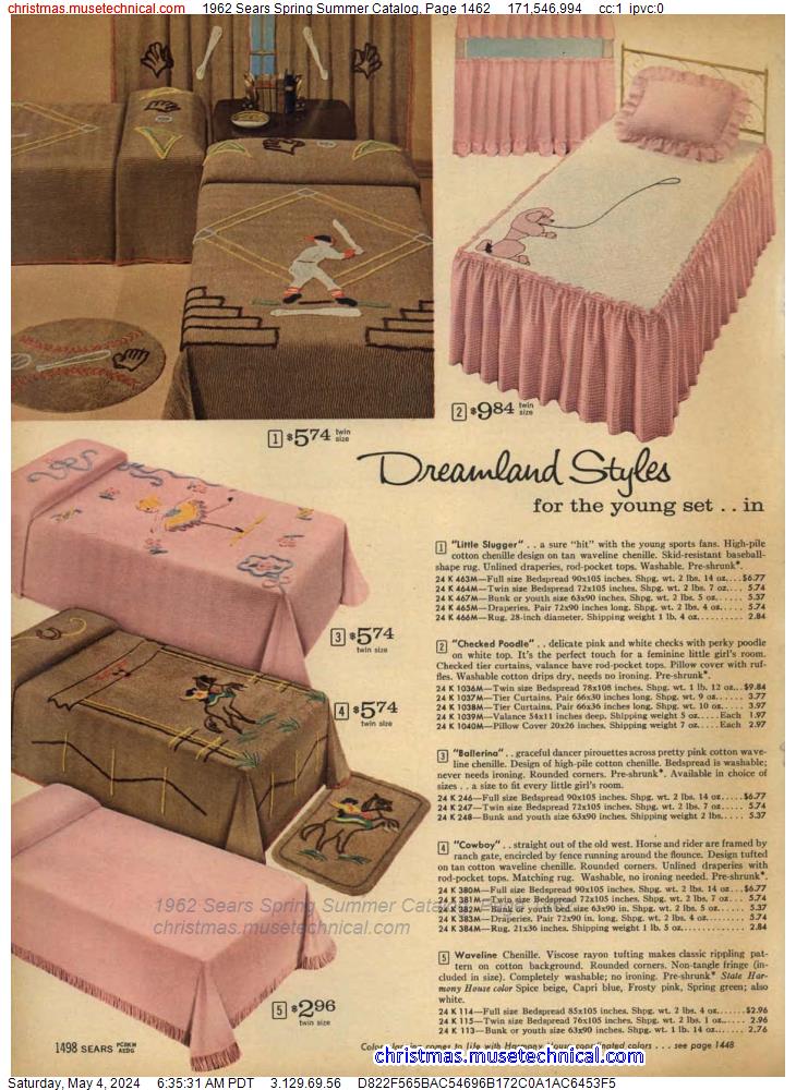 1962 Sears Spring Summer Catalog, Page 1462