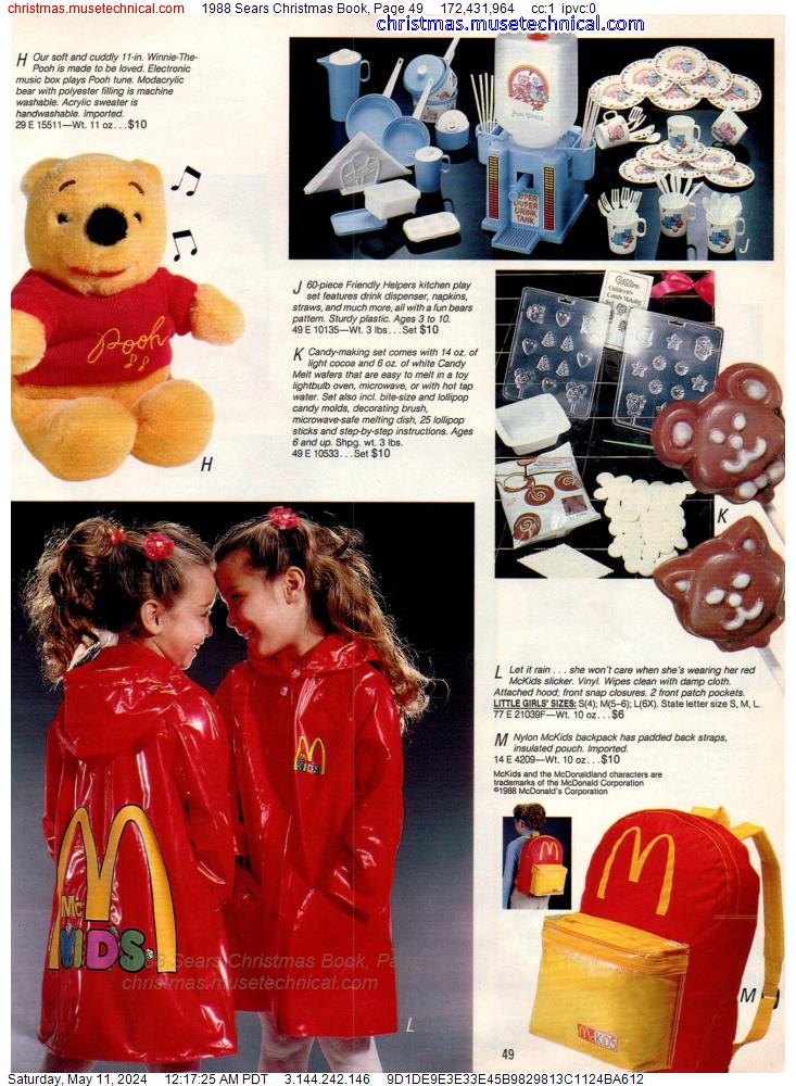 1988 Sears Christmas Book, Page 49