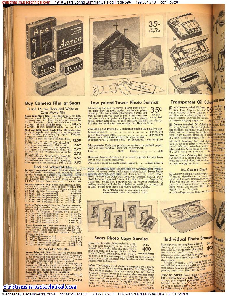 1948 Sears Spring Summer Catalog, Page 596