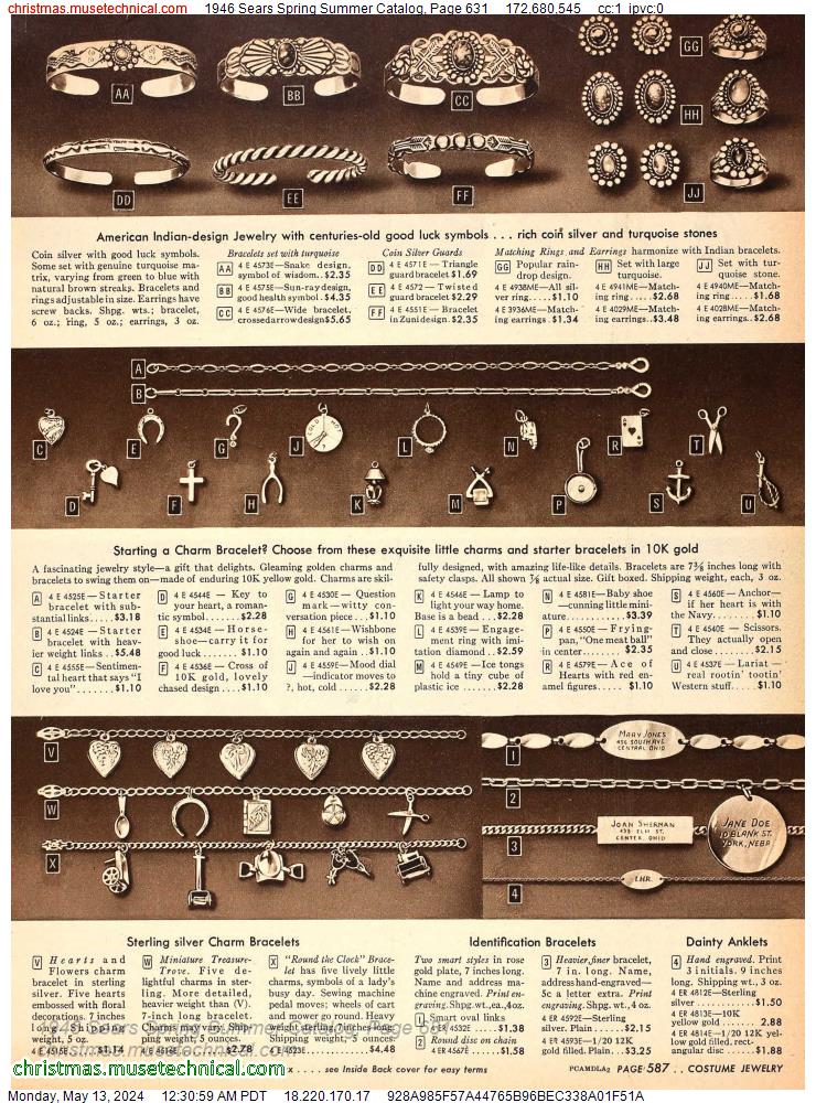 1946 Sears Spring Summer Catalog, Page 631