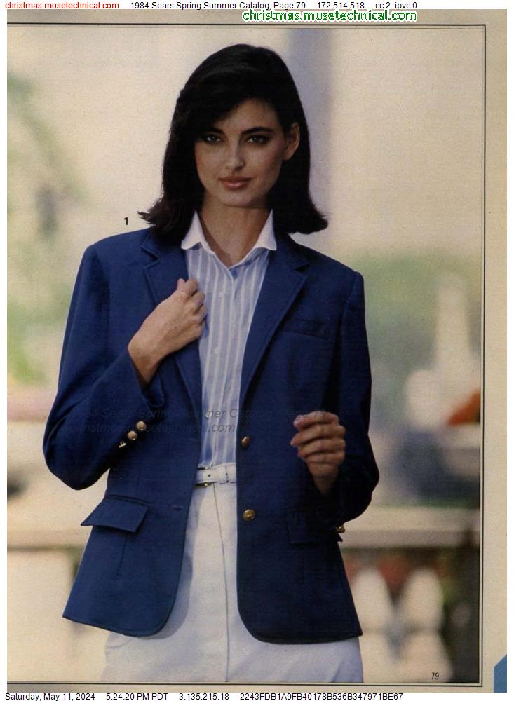 1984 Sears Spring Summer Catalog, Page 79