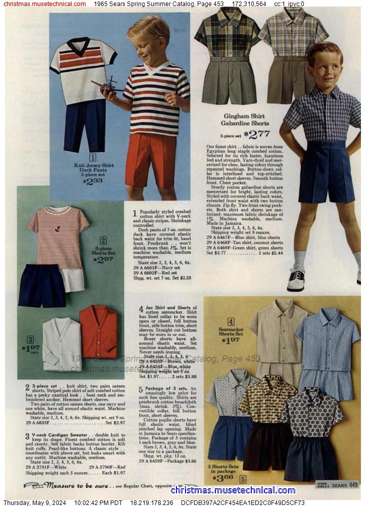 1965 Sears Spring Summer Catalog, Page 453