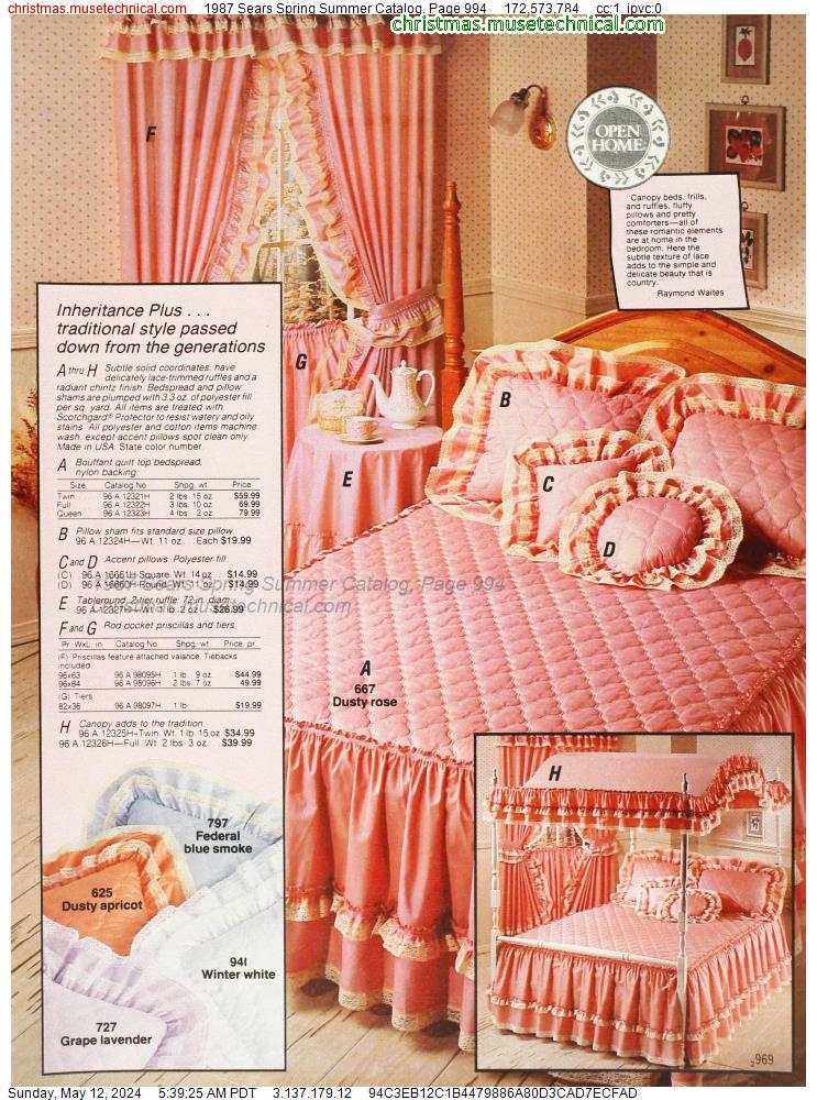 1987 Sears Spring Summer Catalog, Page 994