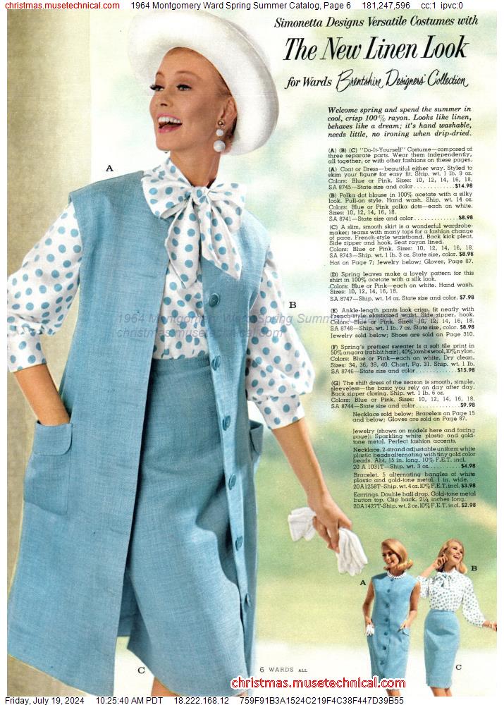 1964 Montgomery Ward Spring Summer Catalog, Page 6