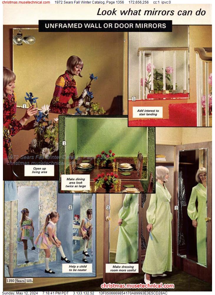 1972 Sears Fall Winter Catalog, Page 1356