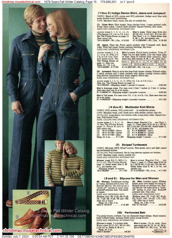 1976 Sears Fall Winter Catalog, Page 15