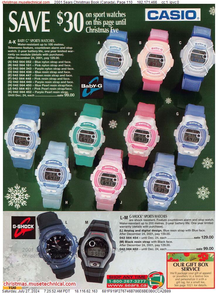 2001 Sears Christmas Book (Canada), Page 110