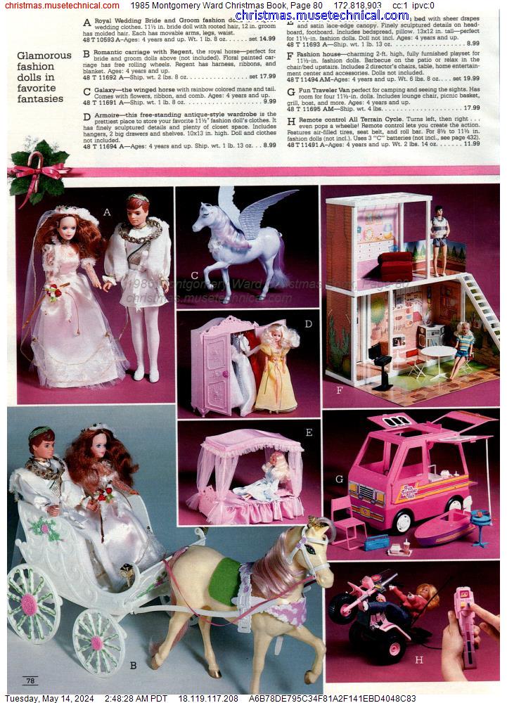 1985 Montgomery Ward Christmas Book, Page 80