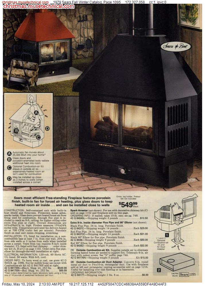 1979 Sears Fall Winter Catalog, Page 1095