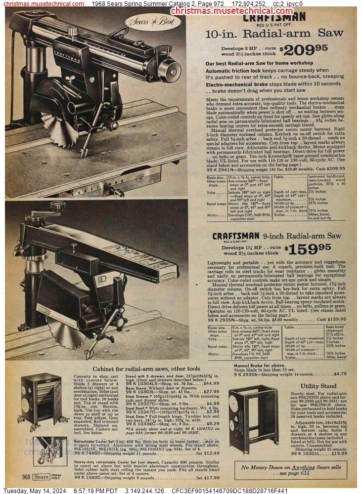 1968 Sears Spring Summer Catalog 2, Page 972