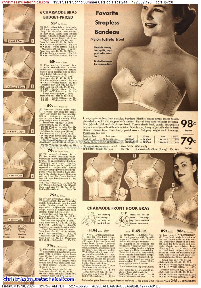 1951 Sears Spring Summer Catalog, Page 244