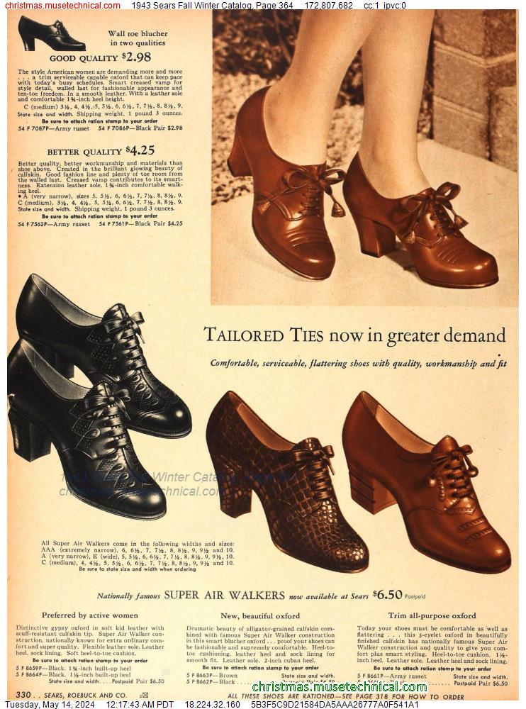 1943 Sears Fall Winter Catalog, Page 364