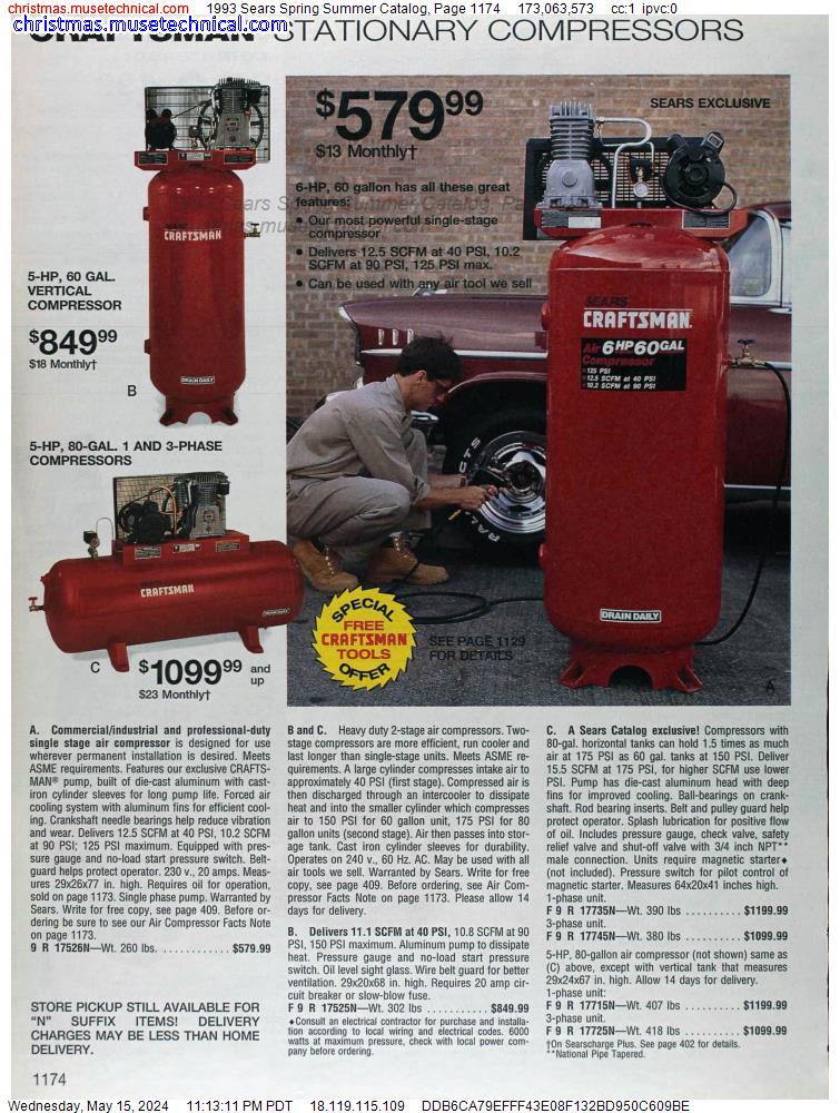 1993 Sears Spring Summer Catalog, Page 1174
