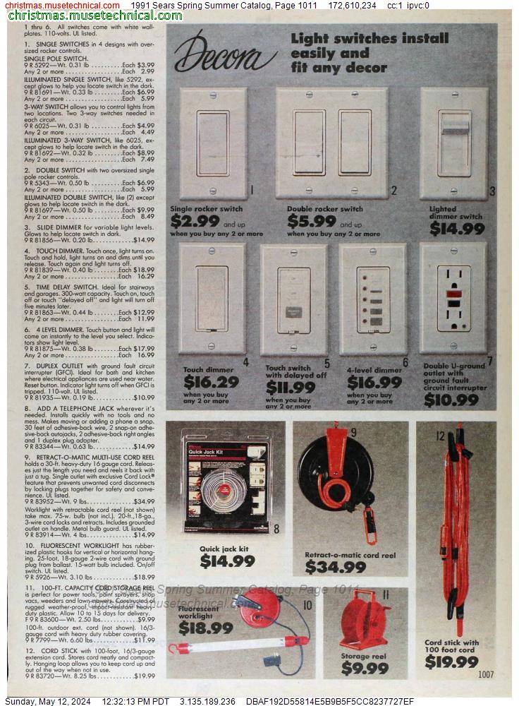1991 Sears Spring Summer Catalog, Page 1011