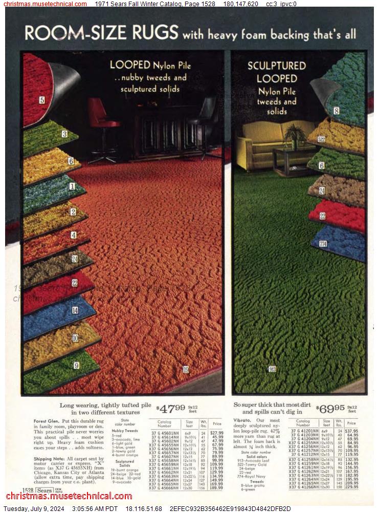 1971 Sears Fall Winter Catalog, Page 1528