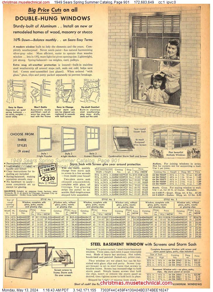1949 Sears Spring Summer Catalog, Page 901