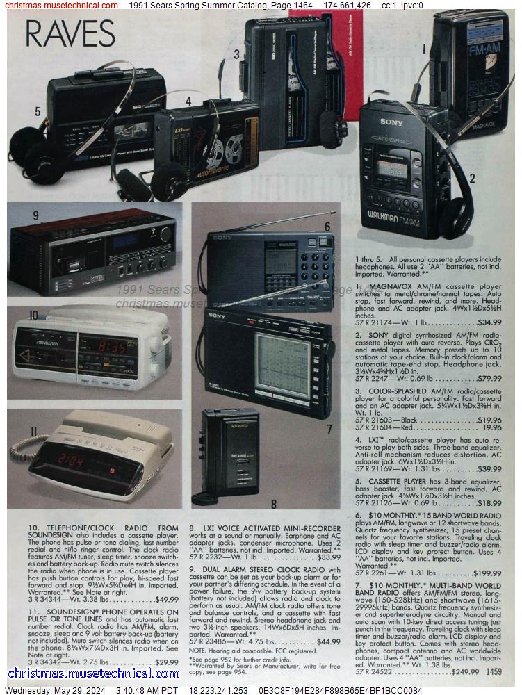 1991 Sears Spring Summer Catalog, Page 1464