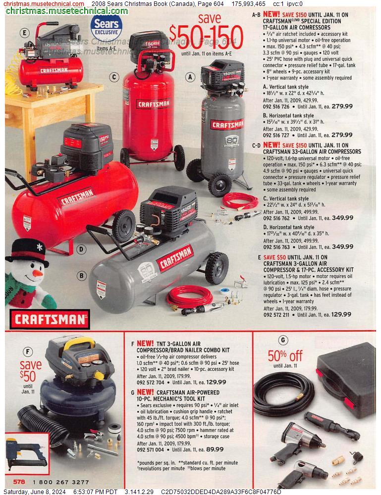 2008 Sears Christmas Book (Canada), Page 604