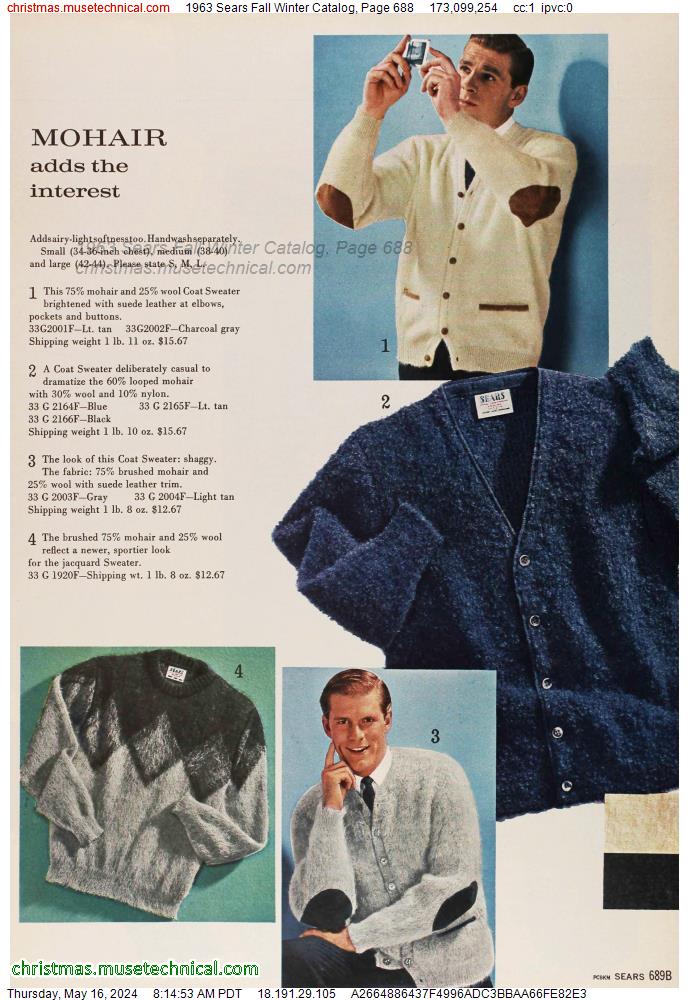 1963 Sears Fall Winter Catalog, Page 688
