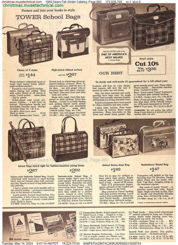 1960 Sears Fall Winter Catalog, Page 860