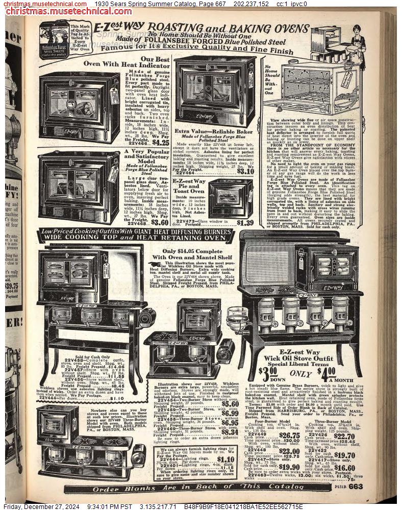 1930 Sears Spring Summer Catalog, Page 667