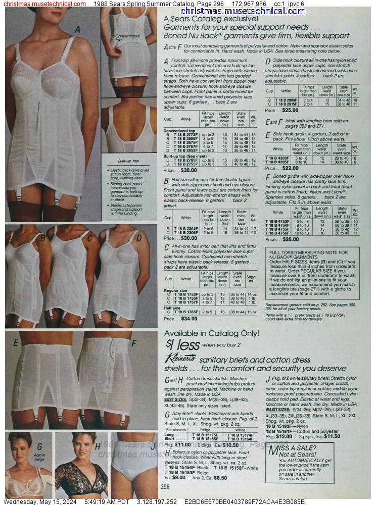 1988 Sears Spring Summer Catalog, Page 296