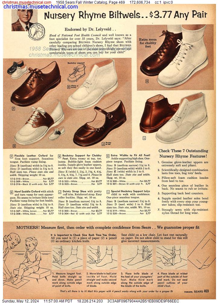 1958 Sears Fall Winter Catalog, Page 469